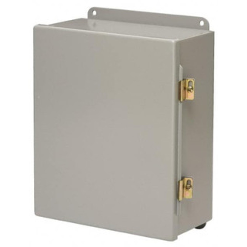Cooper B-Line NEMA 12, 13 Steel Standard Enclosure with Hinge Flat Cover 8 Wide x 10 High x 4 Deep, Dirt-tight & Dust-tight 78205175060 - 64052731