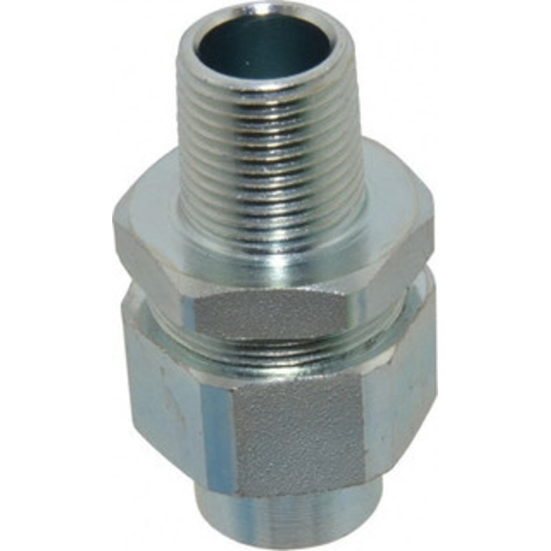 Thomas & Betts 1/2 Trade Rigid/Intermediate (IMC) Conduit Male Union Steel, Noninsulated, Straight Connector, Threaded Connection UNY 105-TB - 54118039