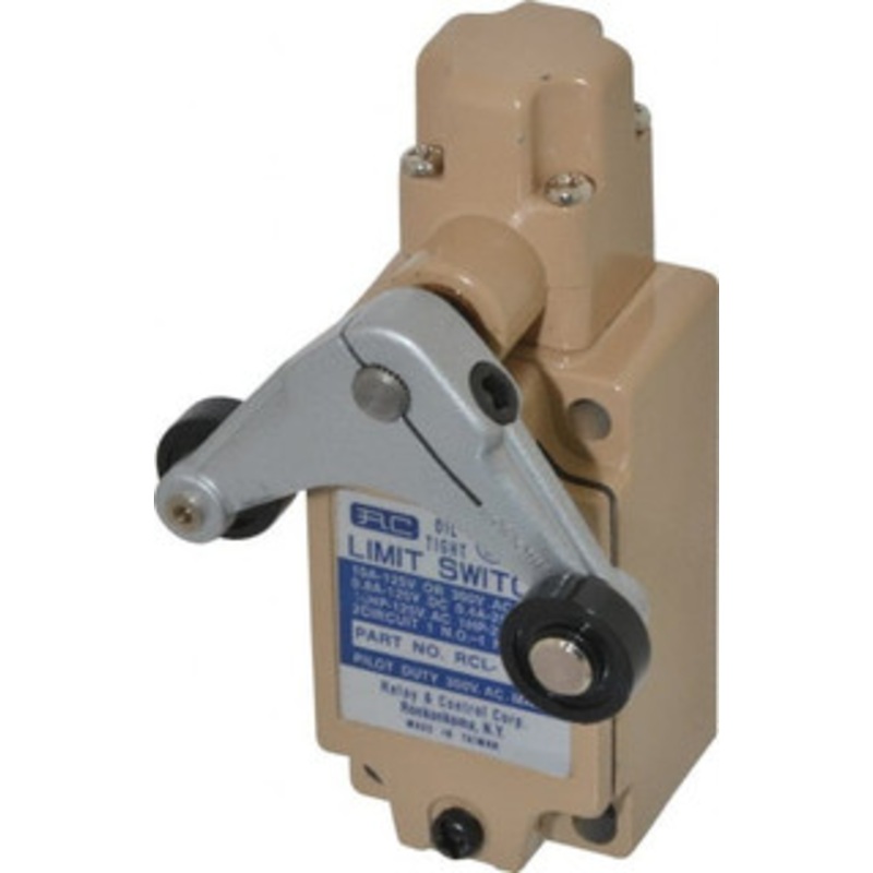 Value Collection SPDT, NC/NO, 120 VAC, 240 VAC, 480 VAC at 10 Amps, Screw Terminal, Roller Lever Actuator, General Purpose Limit Switch RCL-310 - 63748792