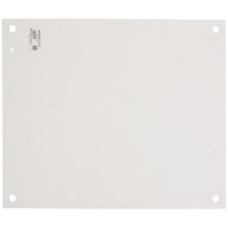 Cooper B-Line 10-1/4 OAW x 14-1/4 OAH Powder Coat Finish Electrical Enclosure Nonperforated Panel 16 x 12 Box, 14 Gauge Steel, Use with 16126-1/16128-1 78205117056 - 60614708