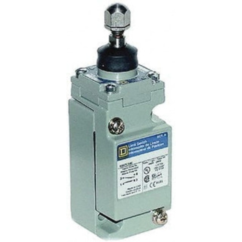Square D SPDT, NC/NO, 600 Volt Screw Terminal, Plunger Actuator, General Purpose Limit Switch 1, 2, 4, 6, 12, 13, 6P NEMA Rating, IP67 IPR Rating 9007C54ED - 40736605
