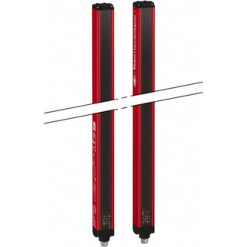 Telemecanique Sensors 31 Beam, 24.02 Inch Height Protection, 4, 12m Max Sensing, 14 to 131F, Hand Protection 2, Safety Light Curtain 24 VDC, Red, Aluminum XUSL2E30H061N - 49948763
