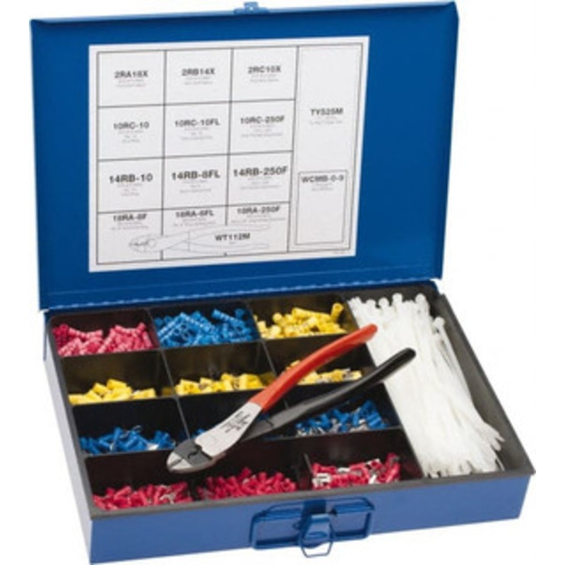 Thomas & Betts 1,102 Piece, Terminal Kit 22 to 10 AWG Compatible Wire Size STAKIT - 56613938