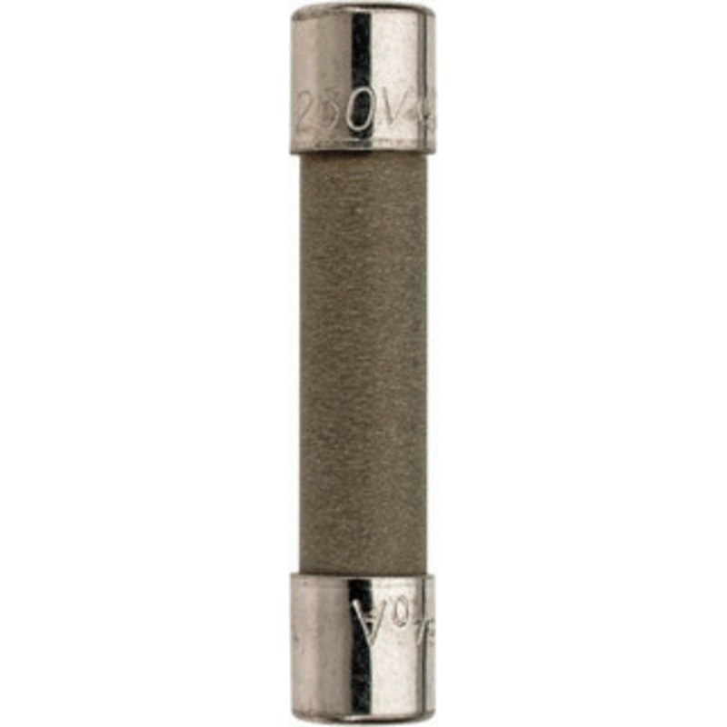 Bussmann 250 VAC, 0.8 Amp, Time Delay Miniature Ceramic Fuse 1-1/4 OAL, 1/4 Diam MDA-8-10-R - 71918726