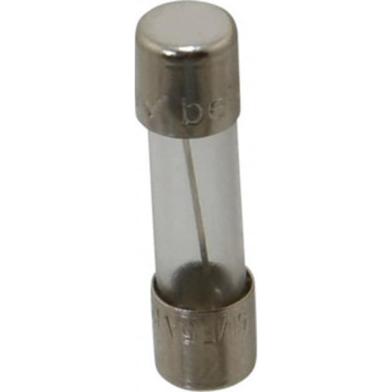 Ferraz Shawmut 125 VAC, 5 Amp, Fast-Acting Miniature Glass Fuse Clip Mount, 20mm OAL, 10 at AC kA Rating, 5mm Diam GGM5-MSC - 54009972