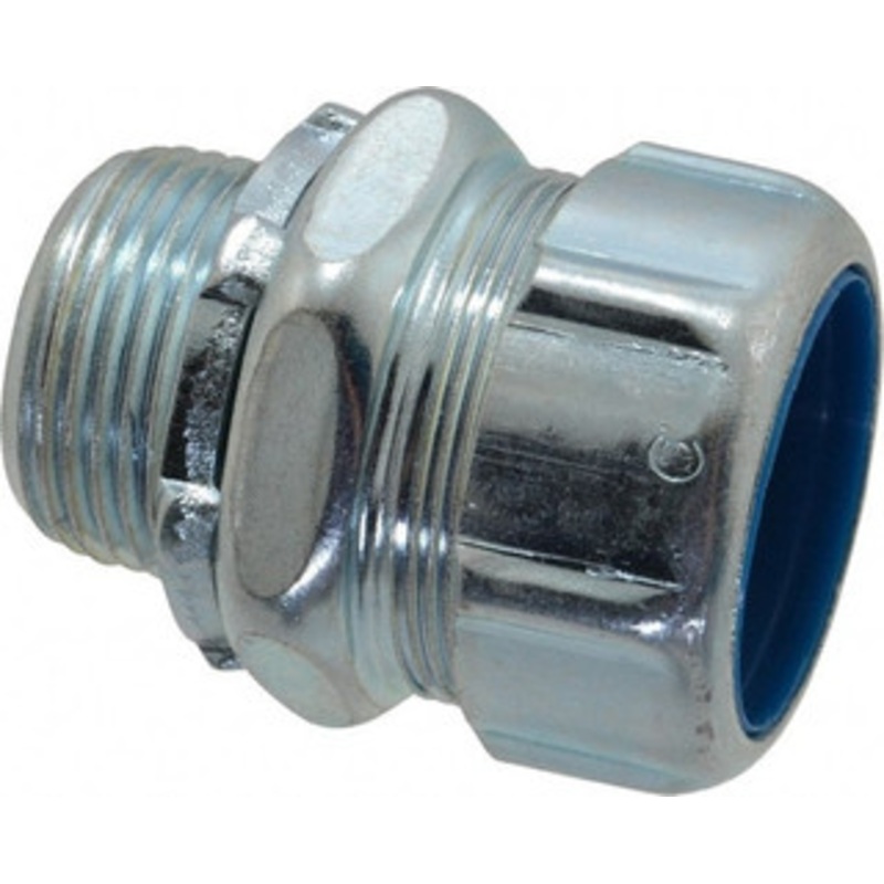 Thomas & Betts 1 Trade Liquidtight Conduit Connector Steel, Noninsulated, Straight Connector, Threaded Connection 5234-TB - 54058730