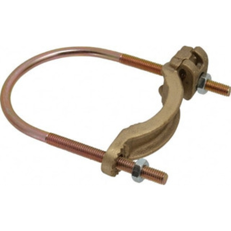 Thomas & Betts 4 to 4/0 AWG Compatible U-bolt Rod Clamp Bronze, CSA Certified, UL File E3060, UL Listed 3904 - 73124059