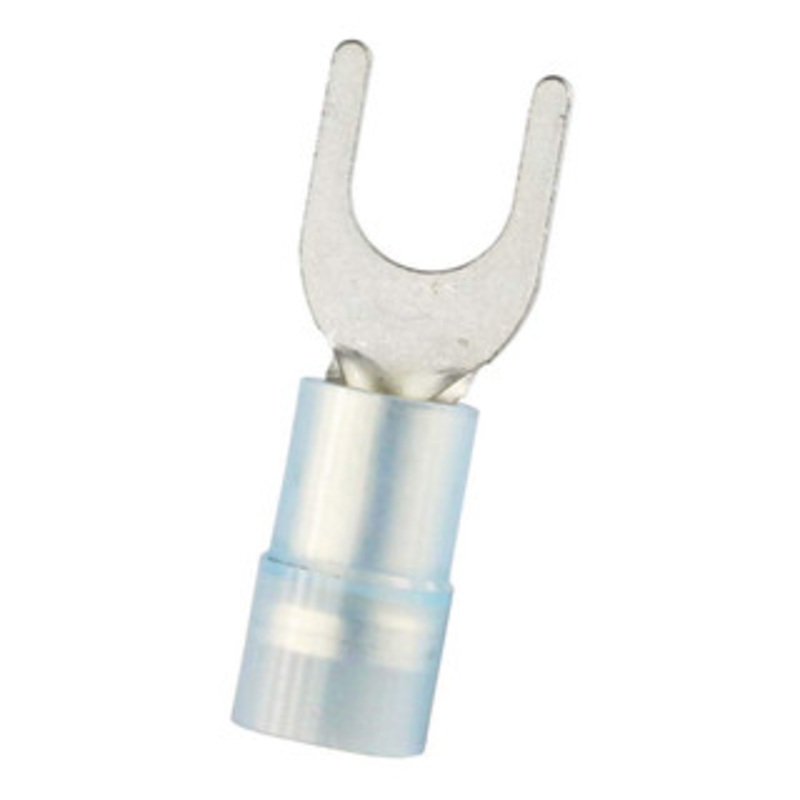 Value Collection Fork Terminals, Terminal Type: Standard, Insulation Type: Partially Insulated, Connection Type: Crimp, Compatible Wire Size (sq mm): 1.5-2.5 (mm), Compatible Wire Size (AWG): 16-14, Stud Size (mm): 5.3 SNYDS2-5 - 14736904