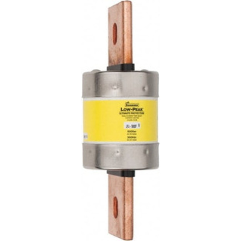 Bussmann 300 VDC, 600 VAC, 500 Amp, Time Delay General Purpose Fuse Bolt-on Mount, 203.2mm OAL, 100 at DC, 300 at AC (RMS) kA Rating, 2-1/2 Diam LPJ-500SP - 75390765