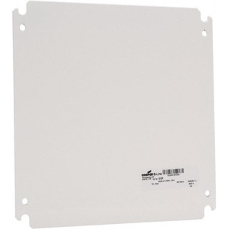 Cooper B-Line 10 OAW x 10 OAH Powder Coat Finish Electrical Enclosure Nonperforated Panel 12 x 12 Box, 14 Gauge Steel, Use with 12126-FM/12126-SD/12126-SDW 78205109258 - 82608878