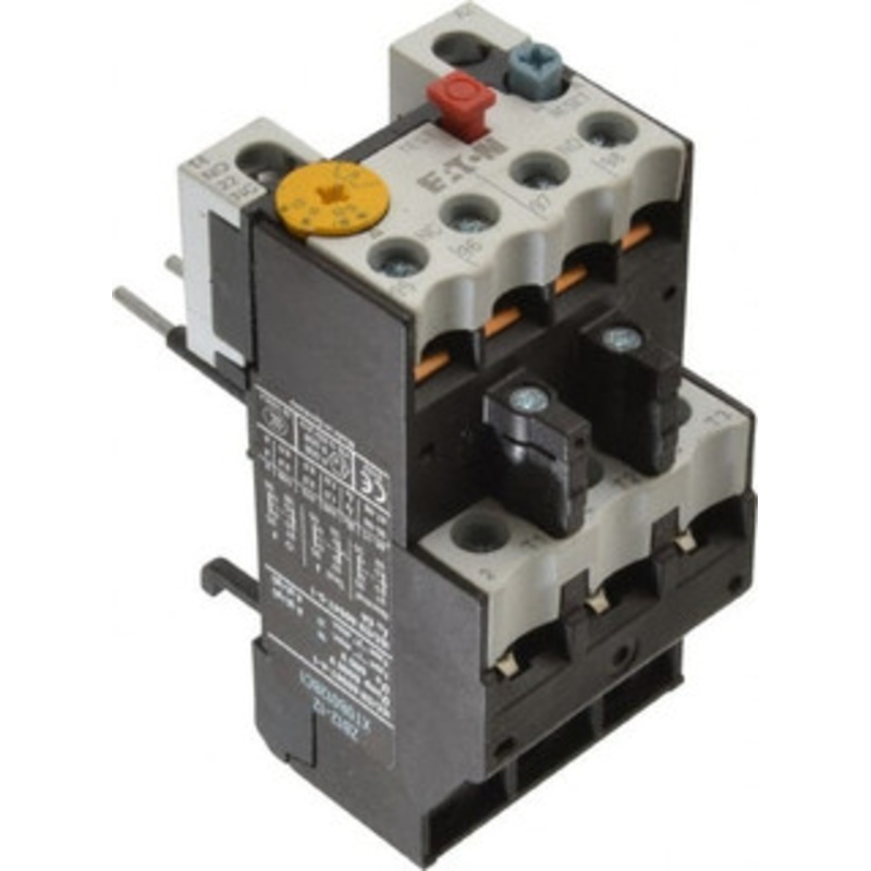 Eaton Cutler-Hammer 9 to 12 Amp, 690 VAC, Thermal IEC Overload Relay Trip Class 10, For Use with 9-15A Contactors XTOB012BC1 - 08805343