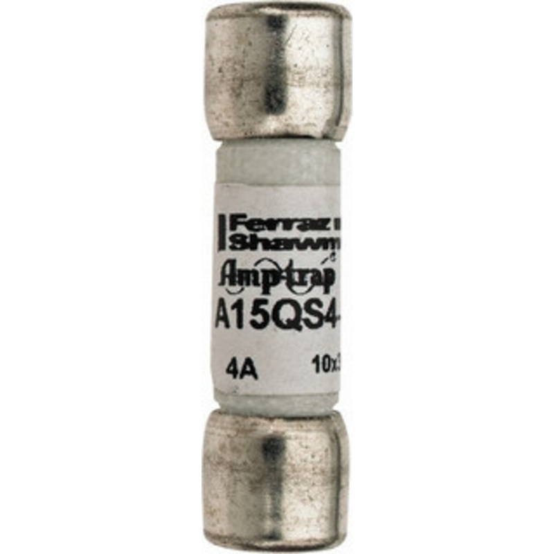 Ferraz Shawmut 150 VAC/VDC, 4 Amp, Fast-Acting Semiconductor/High Speed Fuse Clip Mount, 1-1/2 OAL, 100 at AC, 50 at DC kA Rating, 13/32 Diam A15QS4-2 - 06457774