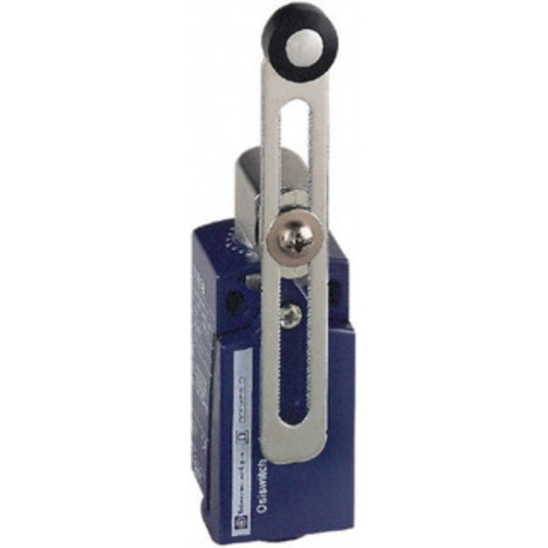 Telemecanique Sensors SPDT, NC/NO, 240 VAC, 250 VDC, Screw Terminal, Roller Lever Actuator, General Purpose Limit Switch 1, 2, 4, 6, 12, 13 NEMA Rating, IP66, IP67 IPR Rating XCKD2145N12 - 59759969