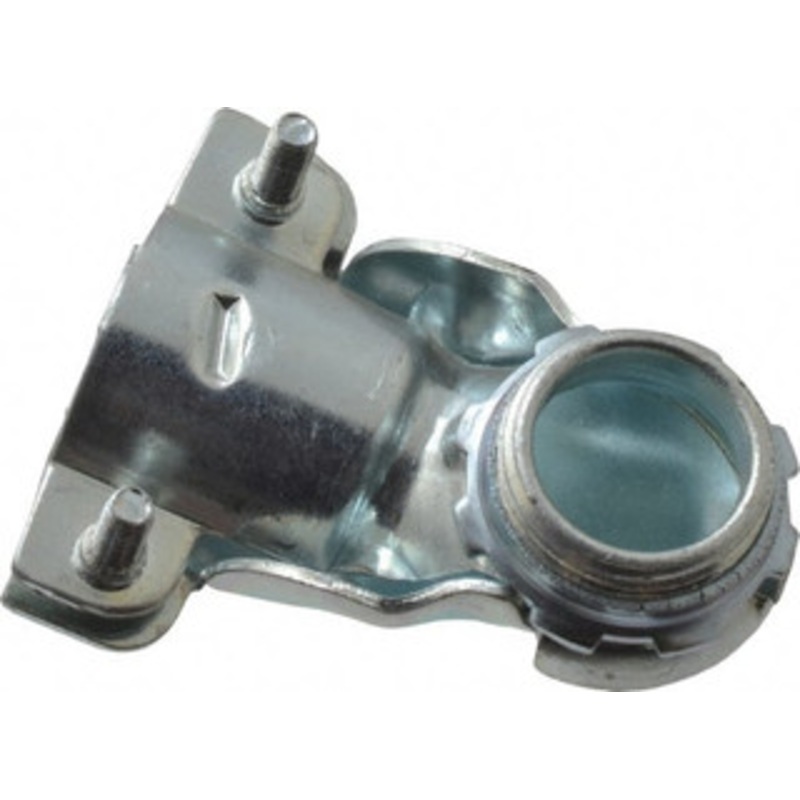Thomas & Betts 3/4 Trade FMC Conduit Connector Malleable Iron, Noninsulated, 90 Connector, Squeeze Clamp Connection 270 - 54058086