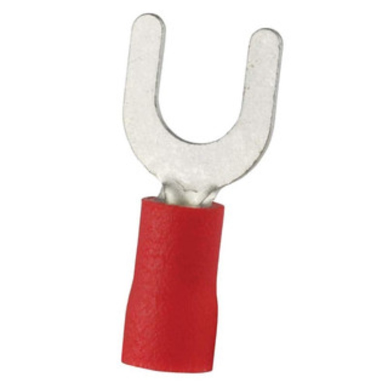 Value Collection Fork Terminals, Terminal Type: Standard, Insulation Type: Partially Insulated, Connection Type: Crimp, Compatible Wire Size (sq mm): 0.5-1.5 (mm), Compatible Wire Size (AWG): 22-16, Stud Size (mm): 5.3 SVL1-5 - 14736748
