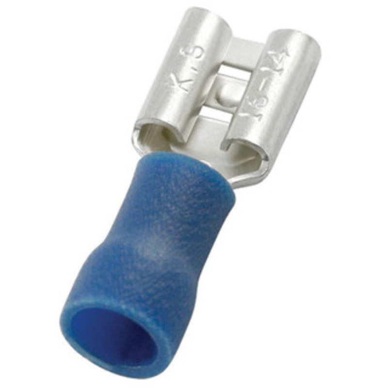 Value Collection Wire Disconnects, Gender: Female, Insulation Type: Partially Insulated, Insulation Material: Vinyl, Connection Type: Crimp, Compatible Wire Size (sq mm): 1.5-2.5 (mm), Compatible Wire Size (AWG): 16-14 FDV2-250 - 14736268