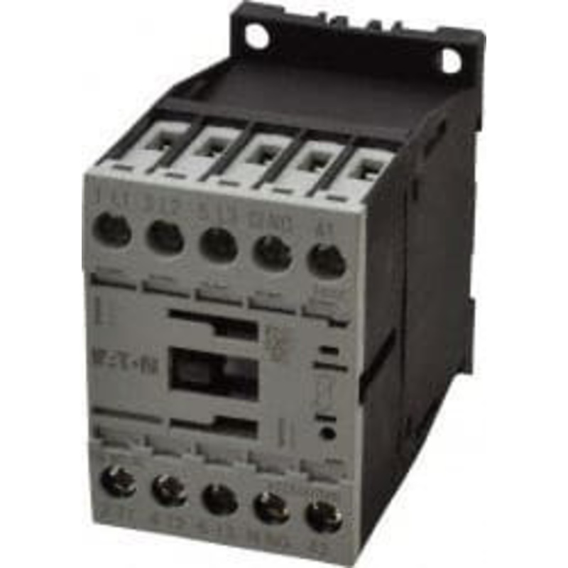 Eaton Cutler-Hammer 3 Pole, 24 to 27 Coil VDC, 20 Amp, Nonreversible Open Enclosure IEC Contactor 1 Phase hp: 0.25 at 115 V, 0.75 at 200 V, 1 at 230 V, 3 Phase hp: 1.5 at 200 V, 2 at 230 V, 3 at 460 V, 5 at 575 V XTCE007B10TD - 08804619