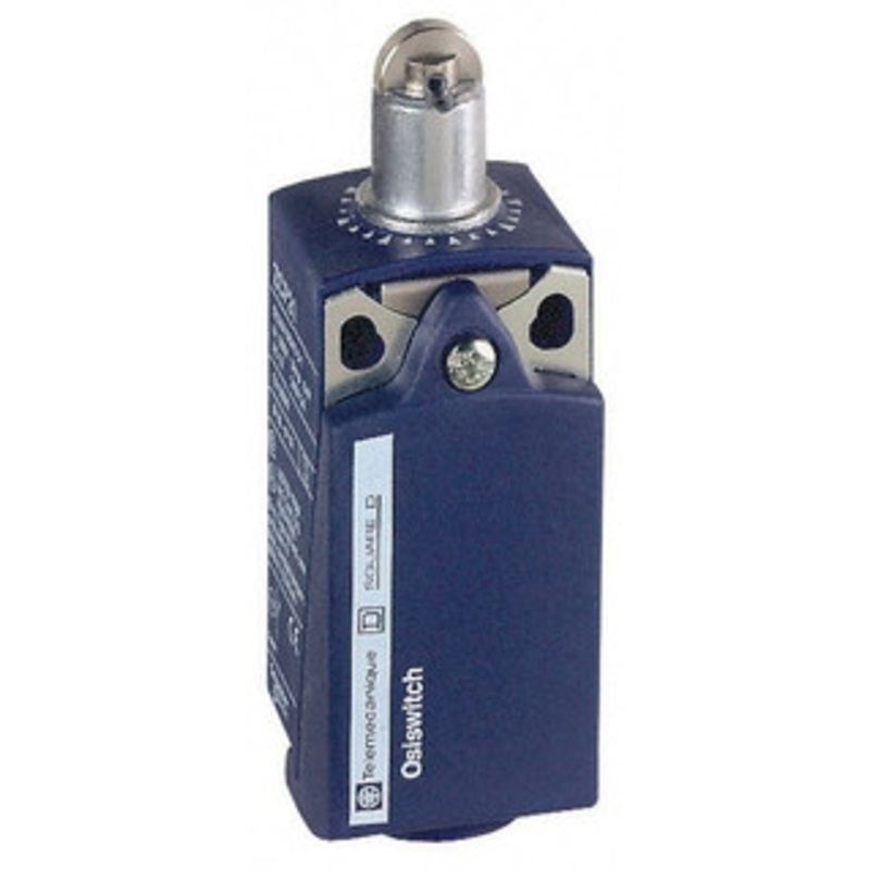 Telemecanique Sensors DP, NC/NO, 240 VAC, Screw Terminal, Roller Plunger Actuator, General Purpose Limit Switch IP66, IP67 IPR Rating XCKP2102P16 - 69657591