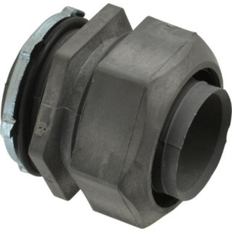 Thomas & Betts 1-1/2 Trade Liquidtight Conduit Connector Thermoplastic, Insulated, Straight Connector, Threaded Connection LT43H - 54087879