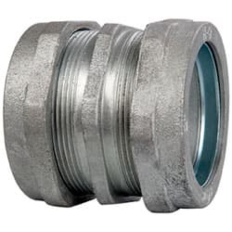 Crouse-Hinds 2 Trade Rigid/Intermediate (IMC) Conduit Coupling Malleable Iron, Noninsulated, Compression Connection CPR26 - 04504866