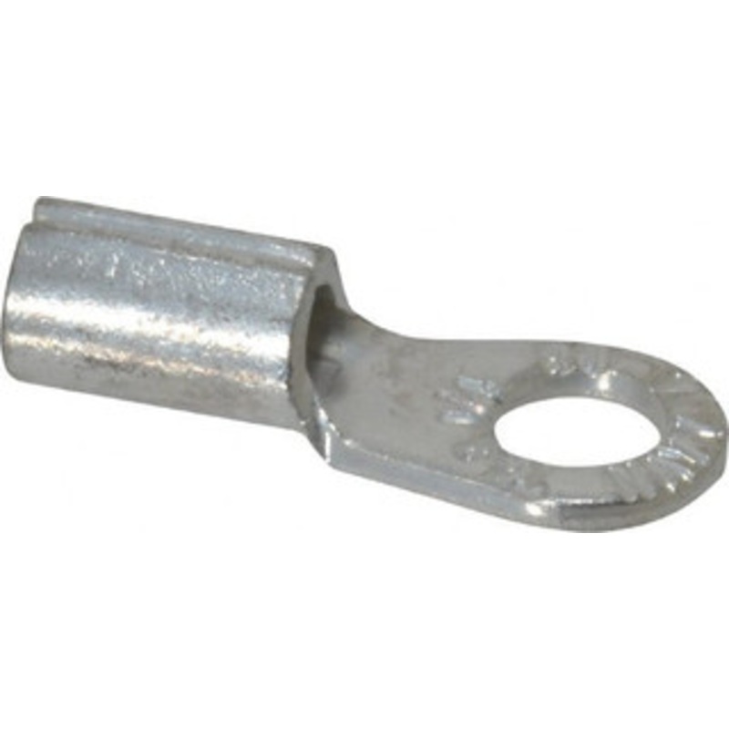 Thomas & Betts 8 AWG Noninsulated Crimp Connection Circular Ring Terminal 1/4 Stud, 1.13 OAL x 0.48 Wide, Tin Plated Copper Contact D8-14-SK - 54064316