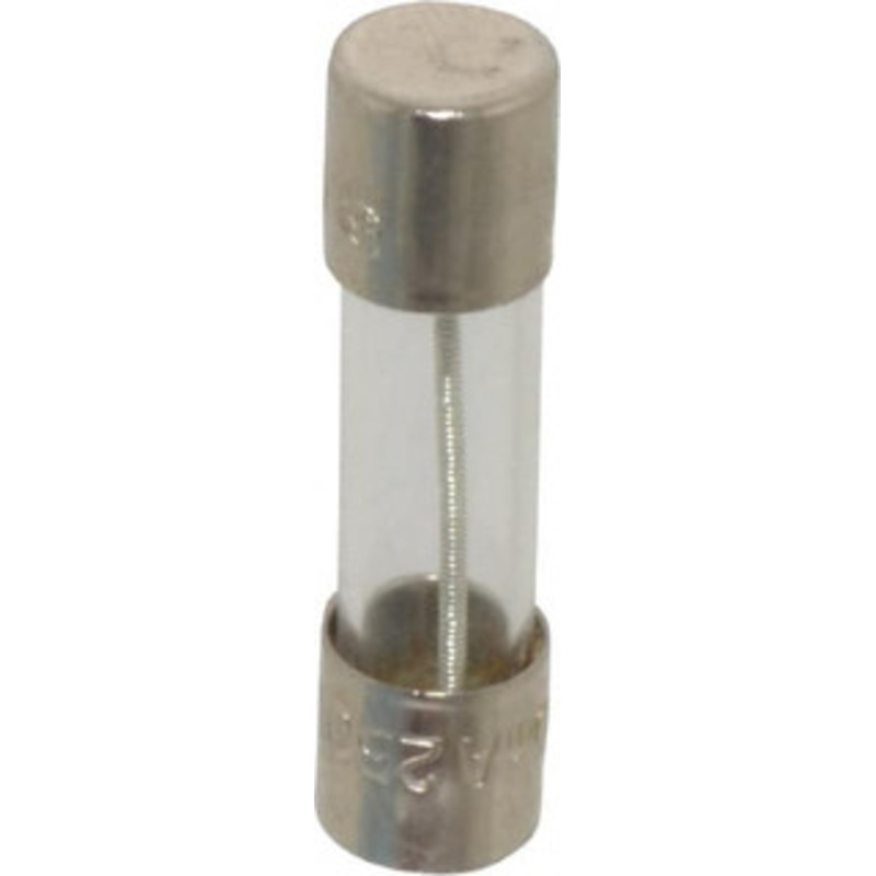 Bussmann 250 VAC, 32 VDC, 0.5 Amp, Time Delay Miniature Glass Fuse 20mm OAL, 10 at 125 V kA Rating, 5mm Diam GMD-500-R - 71924641