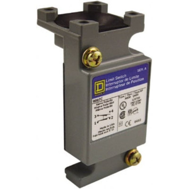 Square D DPDT, 2NC/2NO, 600 Volt Roller Lever Actuator, General Purpose Limit Switch 9007CO62B2 - 69658664