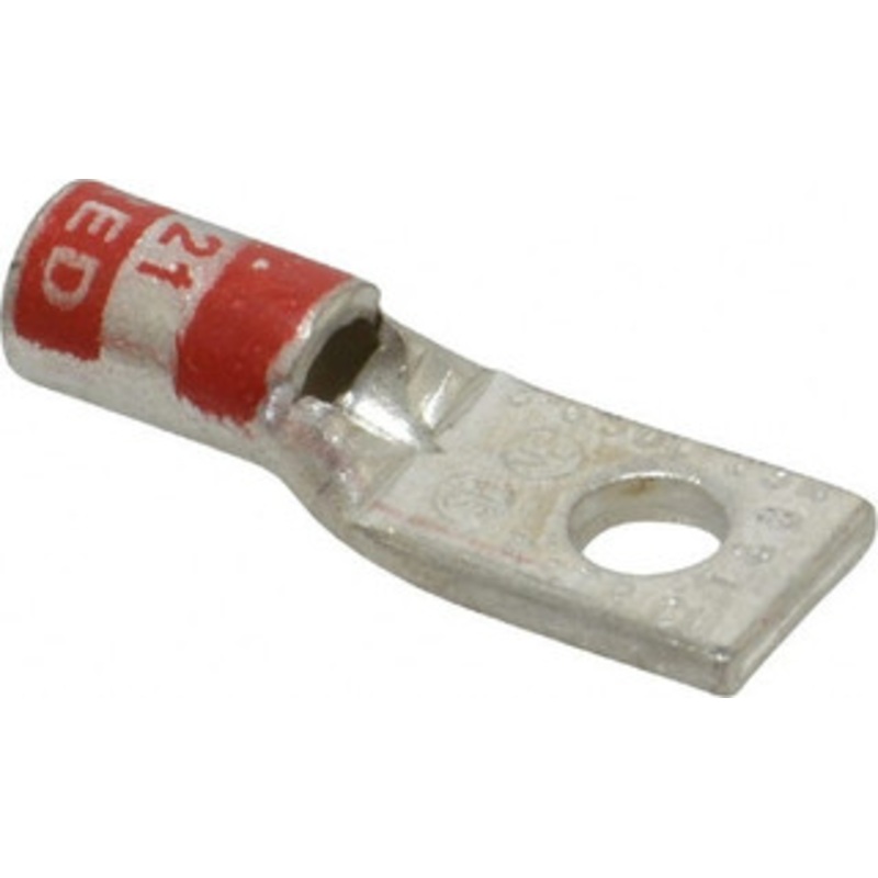 Thomas & Betts 8 AWG Noninsulated Crimp Connection Square Ring Terminal #10 Stud, 1.16 OAL x 0.39 Wide, Tin Plated Copper Contact 54104 - 54056502