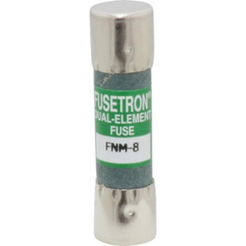 Bussmann 250 VAC, 8 Amp, Time Delay General Purpose Fuse Fuse Holder Mount, 1-1/2 OAL, 10 at 125 V kA Rating, 13/32 Diam FNM-8 - 76636703