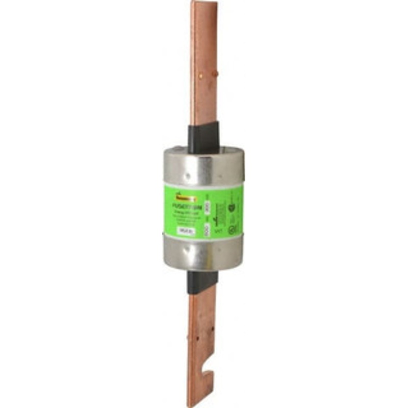 Bussmann 300 VDC, 600 VAC, 350 Amp, Time Delay General Purpose Fuse Bolt-on Mount, 11-5/8 OAL, 20 at DC, 200 (RMS) kA Rating, 2-9/16 Diam FRS-R-350 - 75908806