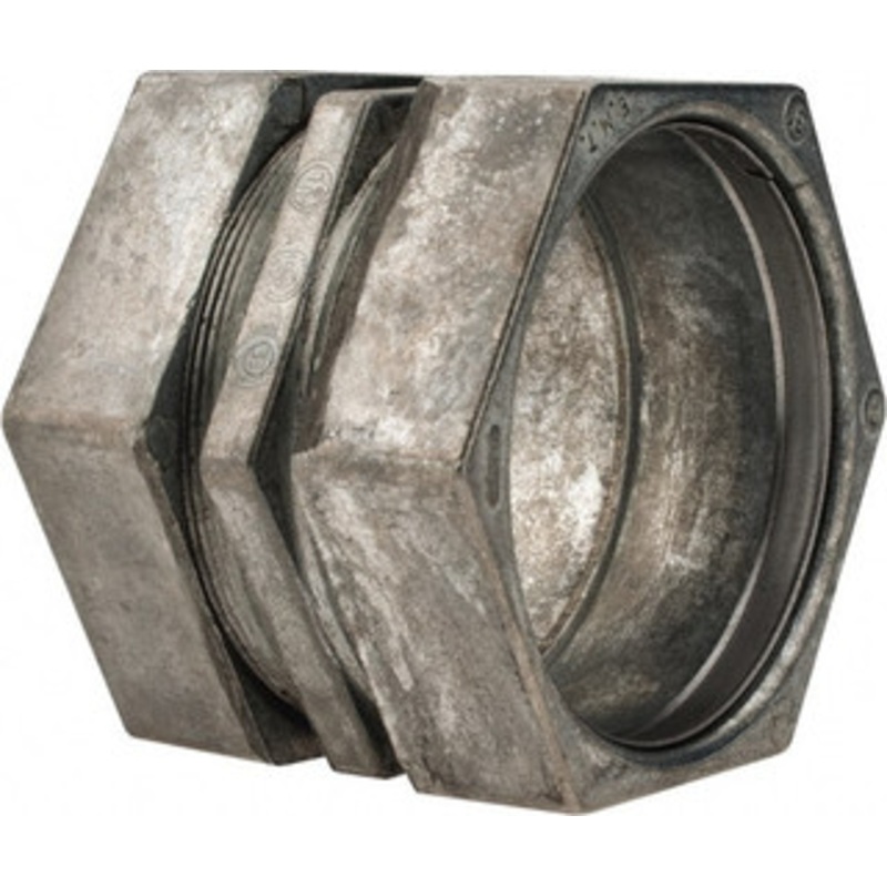 Thomas & Betts 3 Trade EMT Conduit Coupling Die Cast Zinc, Noninsulated, Compression Connection TK218SC - 00155309