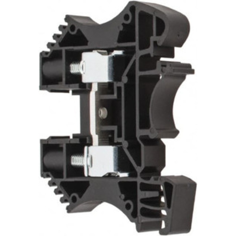 Bussmann 500 Volt (IEC), 600 Volt (UL), 41 (IEC) Amp, 45 (UL) Amp, DIN Rail Mount, Passthrough Terminal Block Zinc Plated Steel, 20 to 8 AWG Compatibility, 2 Inch High x 58.9mm Deep DP45-LK - 52666161