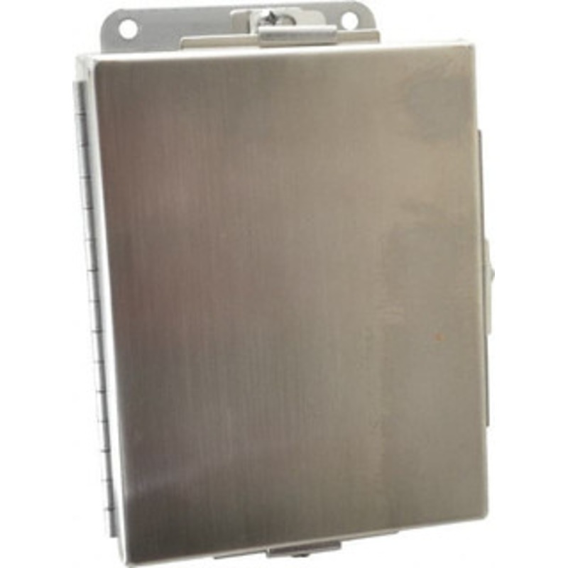 Cooper B-Line NEMA 4, 12, 13, 3RX, 4X Stainless Steel Standard Enclosure with Hinge Flat Cover 6 Wide x 8 High x 4 Deep, Corrosion Resistant, Dust-tight, Rainproof & Watertight 78205170294 - 64073323