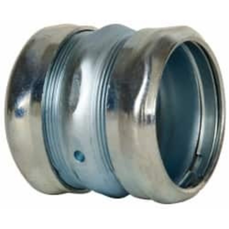 Crouse-Hinds 2 Trade EMT Conduit Coupling Steel, Noninsulated, Compression Connection 665 - 04518866