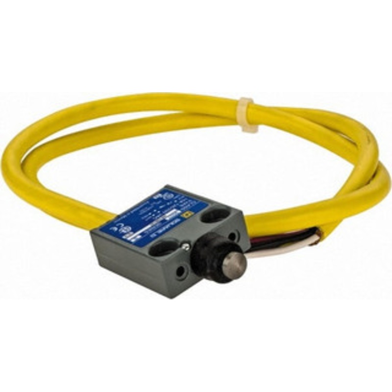 Square D SPDT, NC/NO, Multiple VDC Levels, Prewired Terminal, Booted Plunger Actuator, General Purpose Limit Switch 1, 2, 4, 6, 6P NEMA Rating, IP67 IPR Rating, 80 Ounce Operating Force 9007MS10S0100 - 59760645