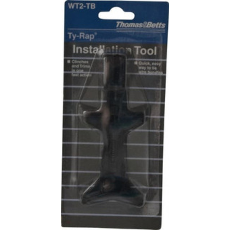 Thomas & Betts 0.184 to 0.301 Inch Wide, 50 to 120 Lb. Tensile Strength, Plastic Cable Tie Installation Tool Manual Actuation, RoHS Compliant WT2-TB - 54066287