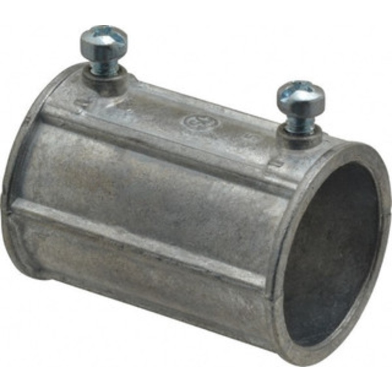 Thomas & Betts 1 Trade EMT Conduit Coupling Die Cast Zinc, Noninsulated, Set Screw Connection TK223SC - 01148931