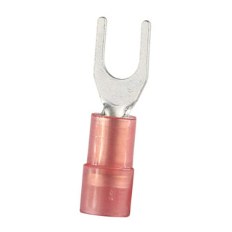 Value Collection Fork Terminals, Terminal Type: Standard, Insulation Type: Partially Insulated, Connection Type: Crimp, Compatible Wire Size (sq mm): 0.5-1.5 (mm), Compatible Wire Size (AWG): 22-16, Stud Size (mm): 4.3 SNYDS1-4 - 14736839