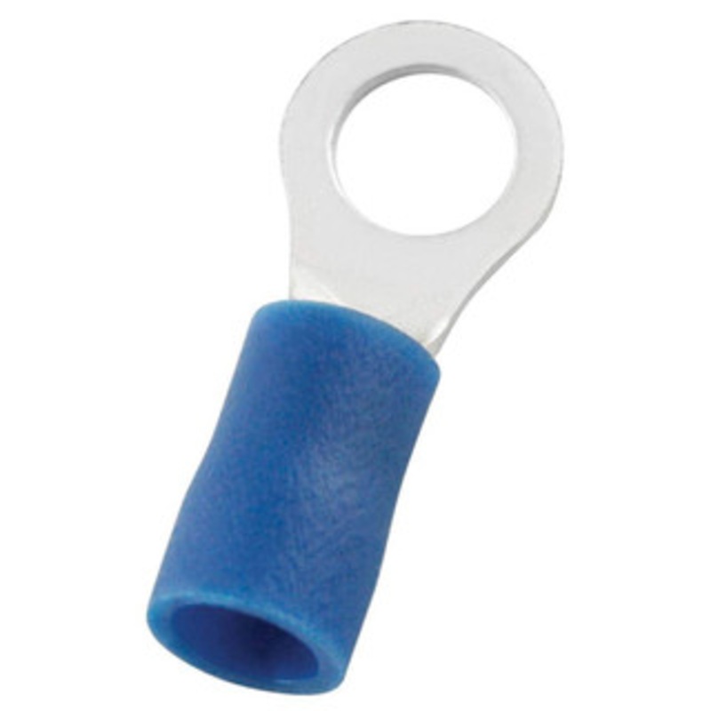 Value Collection Ring Terminals, Terminal Type: Circular, Insulation Type: Partially Insulated, Connection Type: Crimp, Compatible Wire Size (AWG): 16-14, Compatible Wire Size (sq mm): 1.5-2.5 (mm), Stud Size (mm): 5.30 RVS2-5 - 14736920