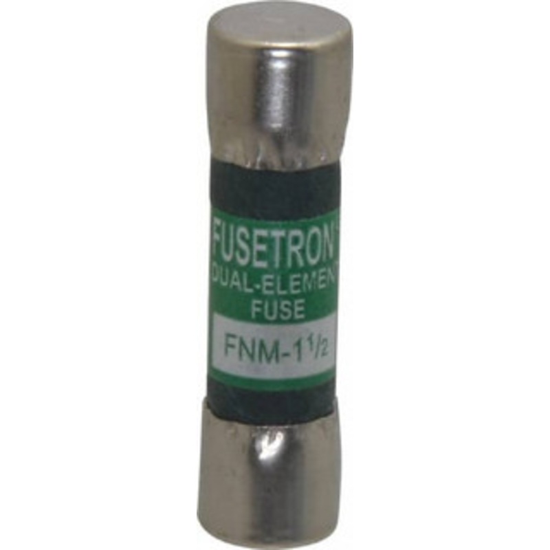 Bussmann 250 VAC, 1.5 Amp, Time Delay General Purpose Fuse Fuse Holder Mount, 1-1/2 OAL, 10 at 125 V kA Rating, 13/32 Diam FNM-1-1/2 - 76636349