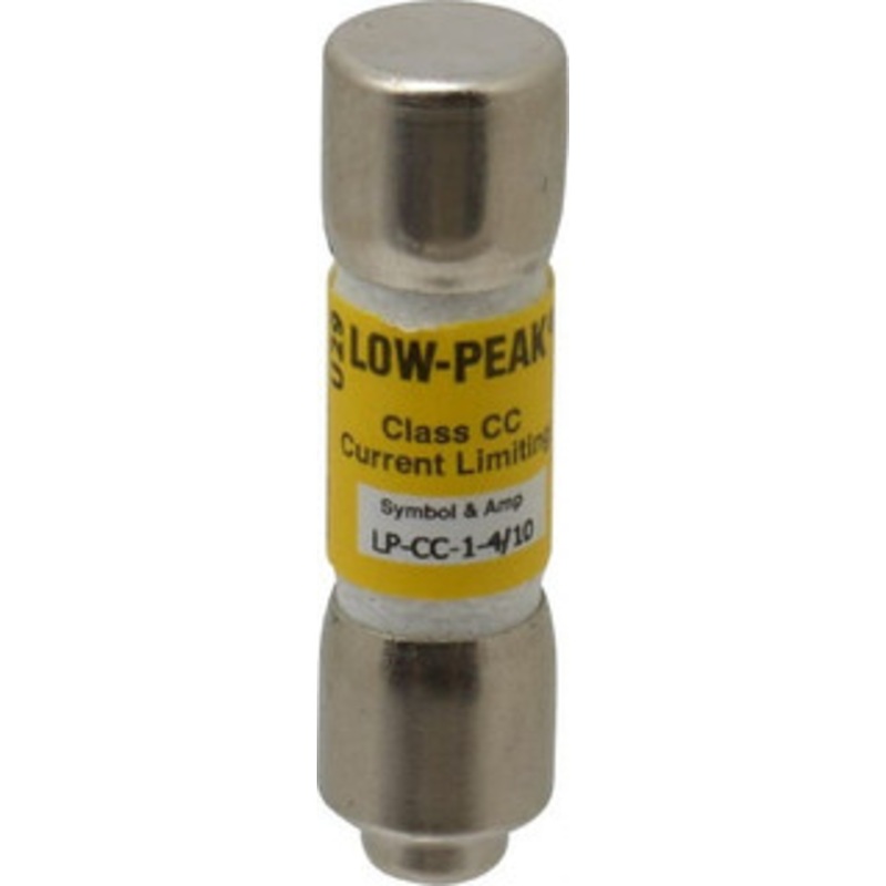 Bussmann 300 VDC, 600 VAC, 1.4 Amp, Time Delay General Purpose Fuse Fuse Holder Mount, 1-1/2 OAL, 20 at DC, 200 at AC (RMS) kA Rating, 13/32 Diam LP-CC-1-4/10 - 74760547