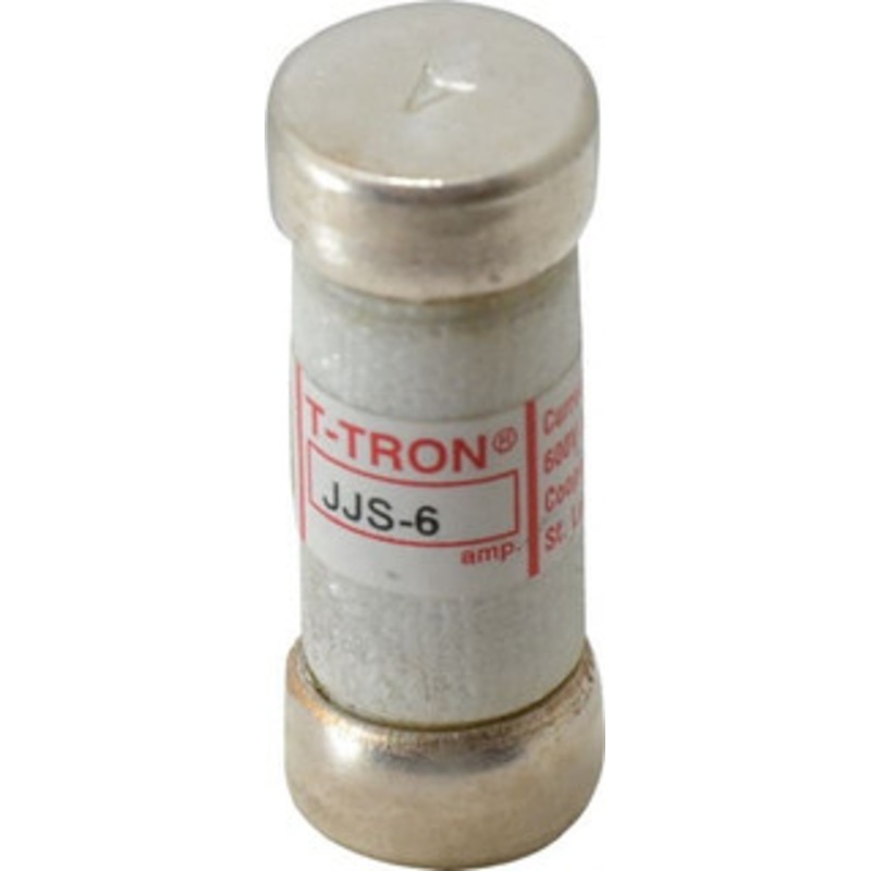 Bussmann 600 VAC, 6 Amp, Fast-Acting General Purpose Fuse Fuse Holder Mount, 1-1/2 OAL, 200 at AC (RMS) kA Rating, 9/16 Diam JJS-6 - 71922249