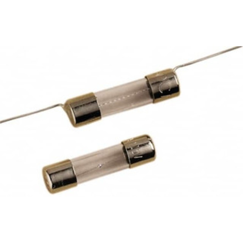 Ferraz Shawmut 125 VAC, 5 Amp, Time Delay Miniature Glass Fuse Surface Mount Mount, 20mm OAL, 10 kA Rating, 5mm Diam GGA-V5-MSC - 00176370