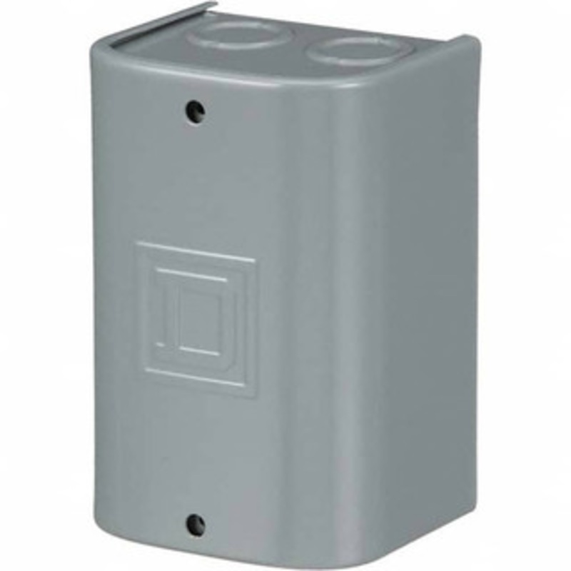 Square D NEMA 1 Steel Power Relay Enclosure with Screw Cover 92mm Wide x 134.11mm High x 84mm Deep 9991UE1 - 69674216