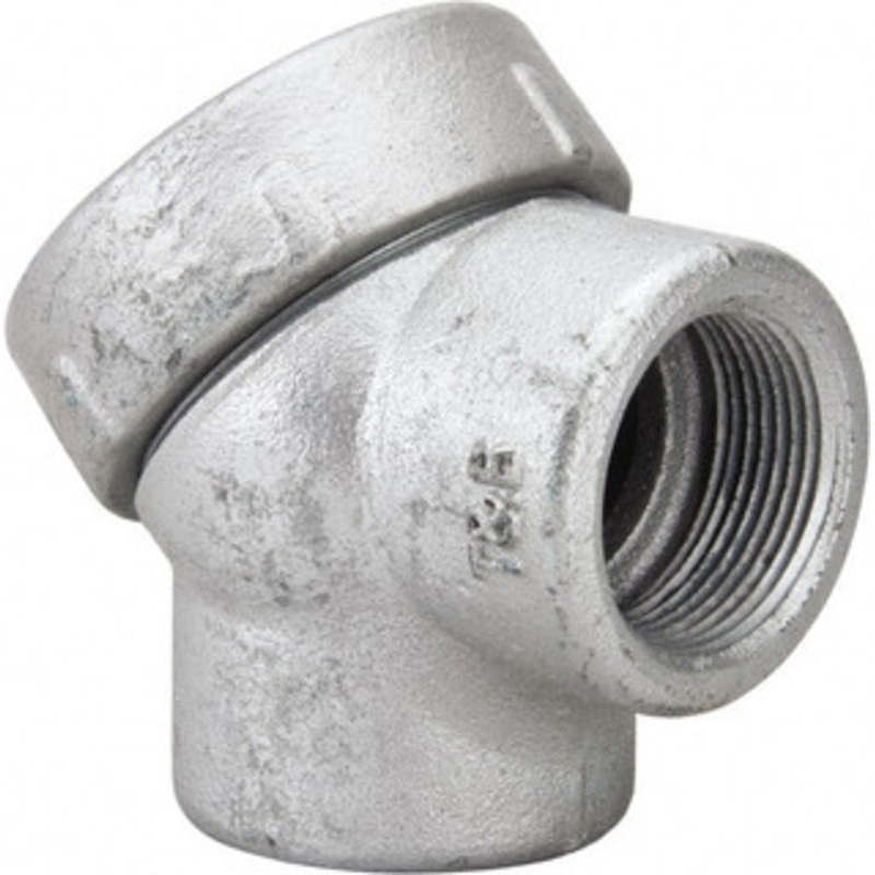 Thomas & Betts 1-1/4 Trade Rigid/Intermediate (IMC) Conduit Elbow Iron, Noninsulated, Angled Connector, Threaded Connection LBY45-TB - 54117510