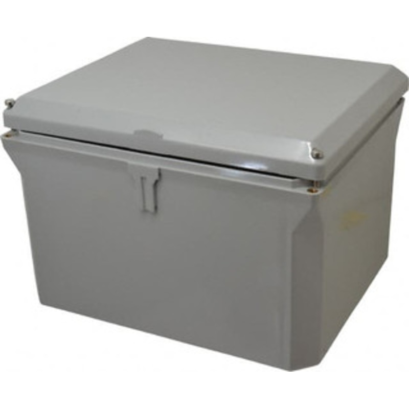 Thomas & Betts NEMA 1, 2, 3, 4, 12, 3S, 3SX, 3X, 4X Polycarbonate Standard Enclosure with Hinge Flat Cover 8 Wide x 10 High x 6 Deep, Impact Resistant NJ1086 - 54089313