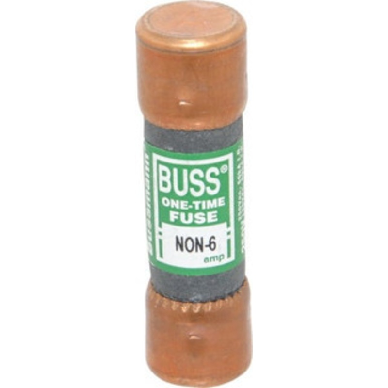 Bussmann 125 VDC, 250 VAC, 6 Amp, Fast-Acting General Purpose Fuse Fuse Holder Mount, 50.8mm OAL, 50 at AC/DC kA Rating, 9/16 Diam NON-6 - 74740481