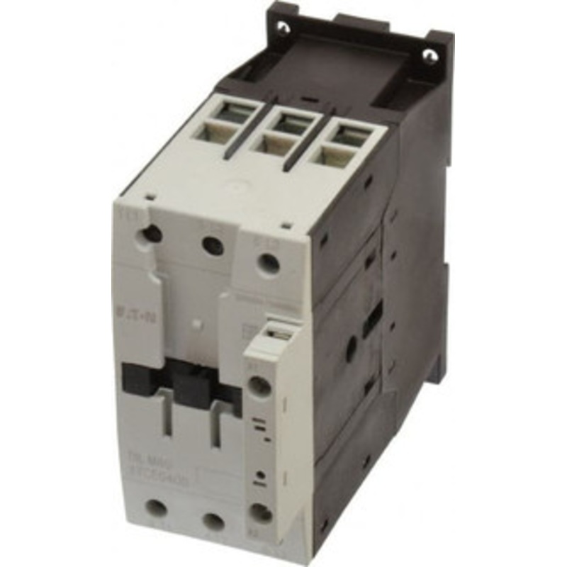 Eaton Cutler-Hammer 3 Pole, 220 Coil VAC at 50 Hz and 240 Coil VAC at 60 Hz, 63 Amp, Nonreversible Open Enclosure IEC Contactor 1 Phase hp: 3 at 115V, 5 at 200V, 7.5 at 230V, 3 Phase hp: 10 at 200V, 15 at 230V, 30 at 460V XTCE040D00B - 08804882