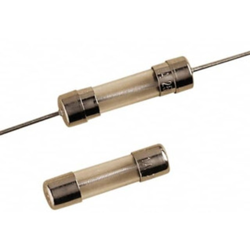Ferraz Shawmut 125 VAC, 5 Amp, Time Delay Miniature Glass Fuse Surface Mount Mount, 20mm OAL, 10 kA Rating, 5mm Diam GSC-V5-MSC - 00176792