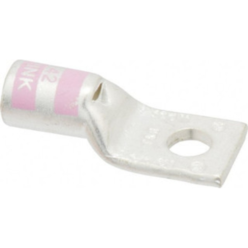 Thomas & Betts 1/0 AWG Noninsulated Compression Connection Square Ring Terminal 5/16 Stud, 1.83 OAL x 3/4 Wide, Tin Plated Copper Contact 54153-TB - 54056718